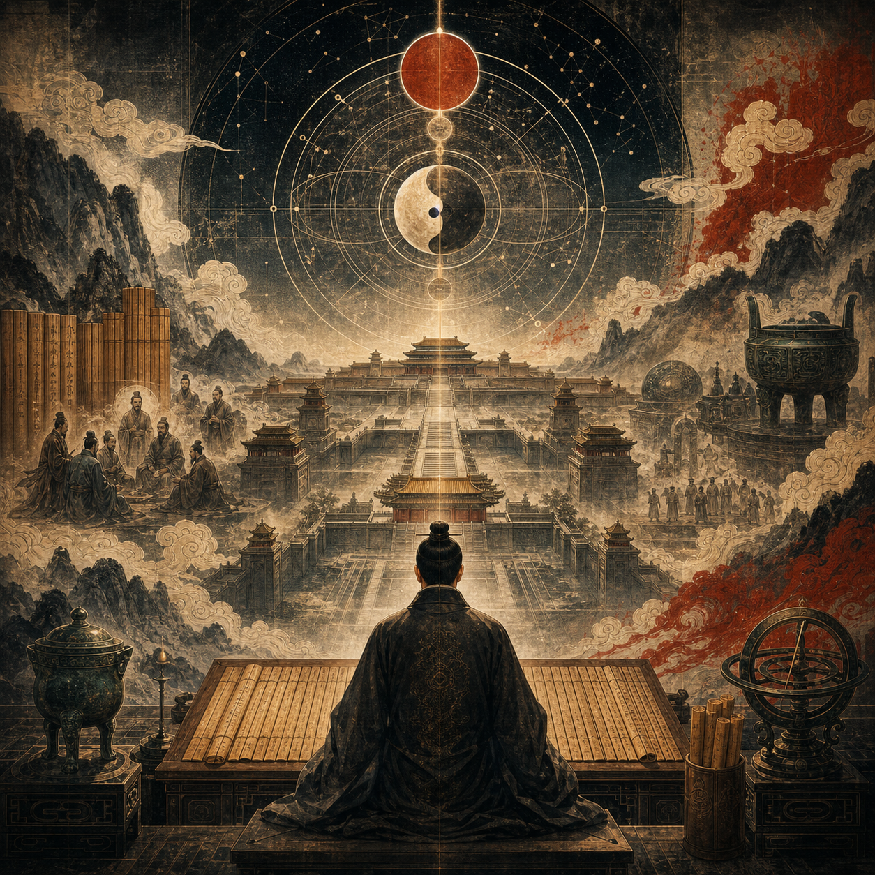 中央帝国的哲学密码 AI 插图